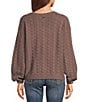 Snug Lyfe Basketweave Cardigan - Plum Brown