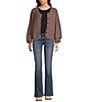 Snug Lyfe Basketweave Cardigan - Plum Brown
