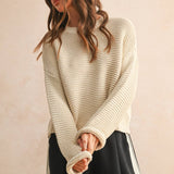 Scoop Neck Sweater - Cream