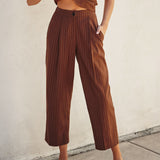 City Vibe Pinstripe Trousers
