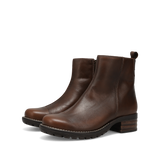Uptown Leather Boot - Dark Brown