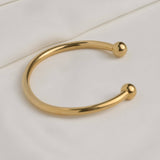 Gold Cuff Bracelet - Waterproof Bold Cuffs - Bangle Bracelet