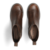 Uptown Leather Boot - Dark Brown