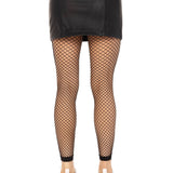 Delilah Fishnet Footless Tights - Black