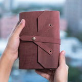 Leather journal diary with Unruled/Ruled page Travel journal