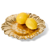 Small Matte Gold Sunflower Plate