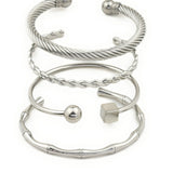 Gold Cuff Bracelet - Waterproof Bold Cuffs - Bangle Bracelet