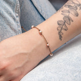 Pearl Oval Petite Bracelet - Blush