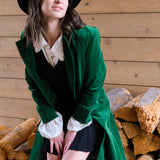 For the Re-Cord Midi Coat - Evergreen