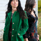 For the Re-Cord Midi Coat - Evergreen