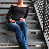 3/4 Sleeve Scoop Neck Top
