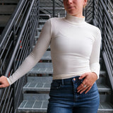 Mock Neck Long Sleeve Top