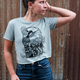 Wild Joy Boxy Crop T-Shirt - Magpie