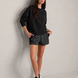 DreamGlow Colorblock Shorts - Pure Black - Heather