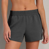 DreamGlow Colorblock Shorts - Pure Black - Heather