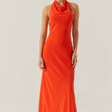 Dalisay Cowl Neck Halter Dress