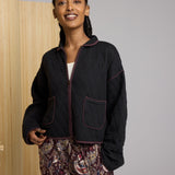 Elderberry Quilted Jacket - Black Fudge
