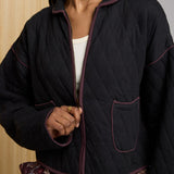 Elderberry Quilted Jacket - Black Fudge