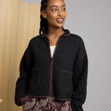 Elderberry Quilted Jacket - Black Fudge