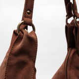 Roma Suede Handbag- Tote