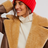 Coast Line Beanie - Bright Red