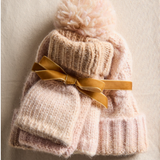 Rainbow Run Hat + Gloves -Ivory Combo