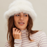 Ice Queen Bucket Hat -Ivory
