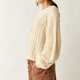 Frankie Cable Sweater - Ivory