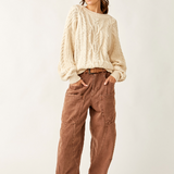Frankie Cable Sweater - Ivory