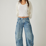 Free People Good Luck Mid Rise Barrel