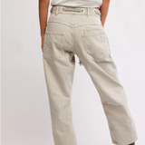 Moxie Low Slung Pull On Barrel Jeans