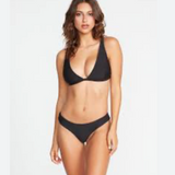 Simply Seamless Halter Swim Top - Black