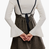 Cyd Mini Dress - Espresso Combo