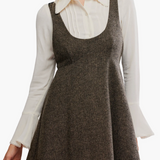 Cyd Mini Dress - Espresso Combo