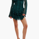 Tabby Lace Mini Dress - Seamoss