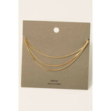 Triple Layered Box Chain Necklace