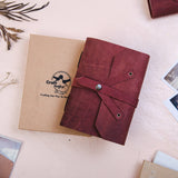 Leather journal diary with Unruled/Ruled page Travel journal