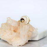 Labradorite Crescent Ring - Gold