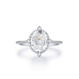 White Topaz Versailles Ring