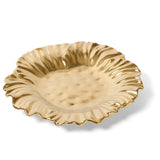Small Matte Gold Sunflower Plate