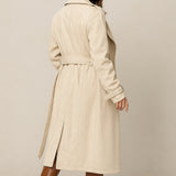 Belted Trench Coat - Cream