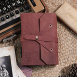 Leather journal diary with Unruled/Ruled page Travel journal
