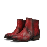 Privilege Leather Boot - Red