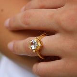 White Topaz Versailles Ring