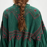 Holly Long Sleeve Knit Top - Green Combo
