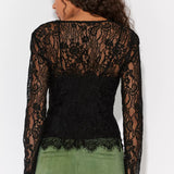 Paloma Lace Top - Black
