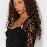 Paloma Lace Top - Black