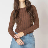 Long Sleeve Ribbed Sweater