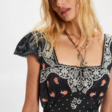 Haven Midi Dress - Black Combo