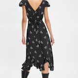 Haven Midi Dress - Black Combo